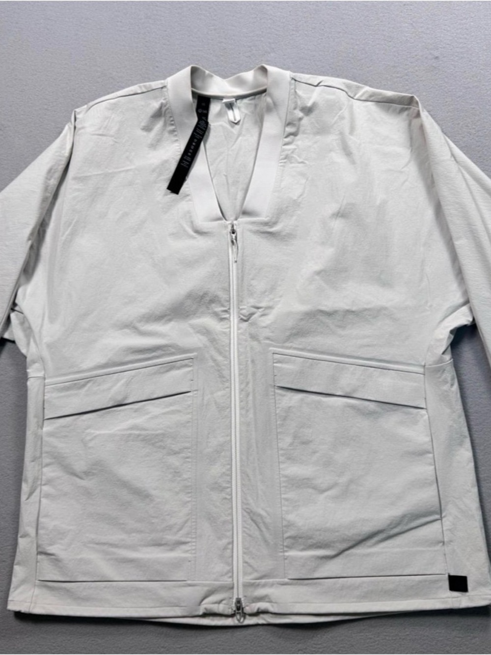lululemon athletica Lightweight White Zip Front Jacket